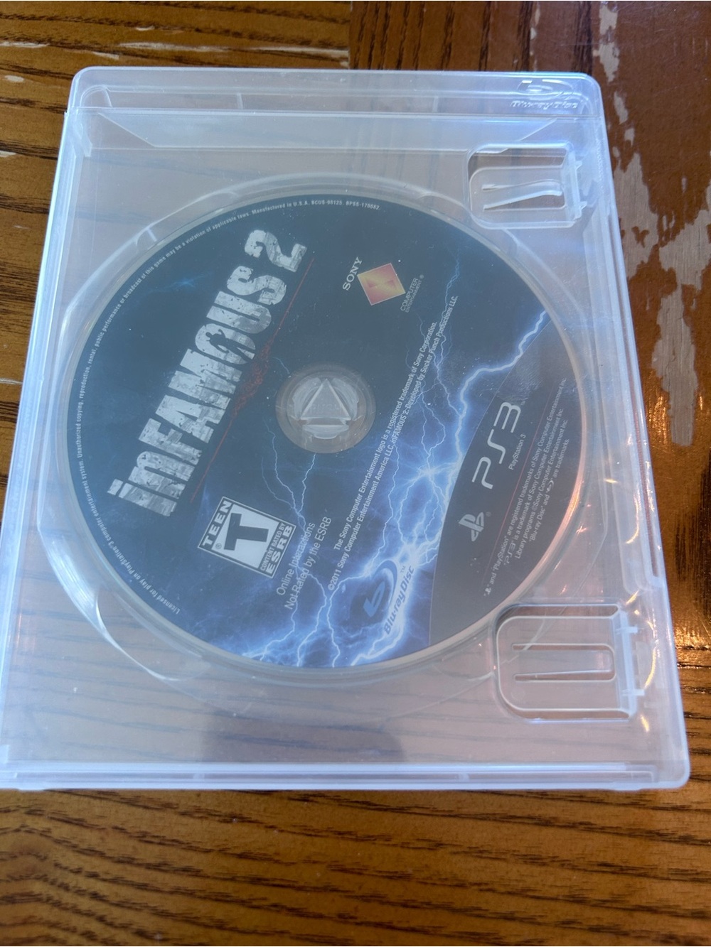 Sony PlayStation 3 PS3 Infamous 2 Video Game Disc Only